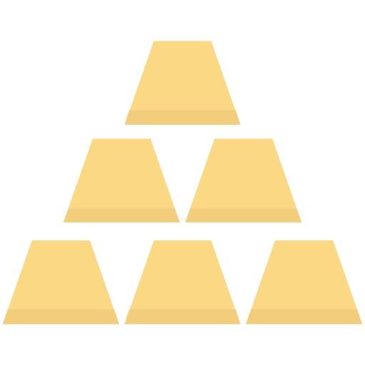 pilha de ouro grátis ícone
