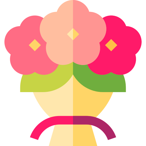 ramo de flores icono gratis