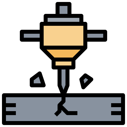 Jackhammer Surang Lineal Color icon