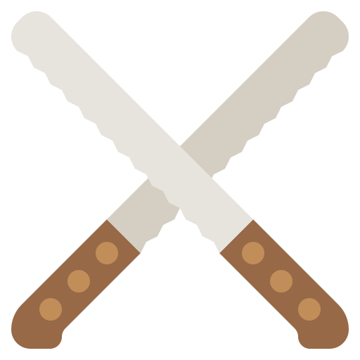 cuchillo para el pan icono gratis