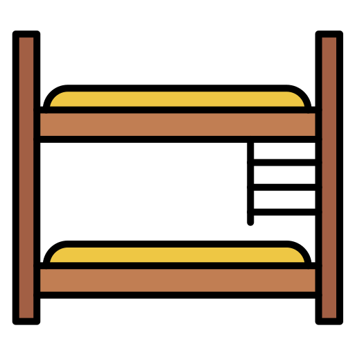 Bunk bed Generic Outline Color icon