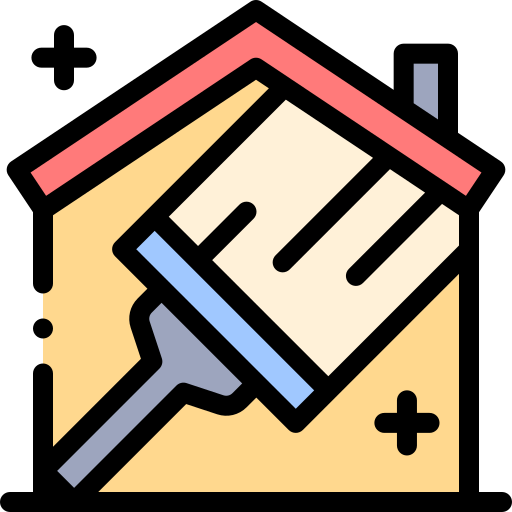 House cleaning Detailed Rounded Lineal color icon