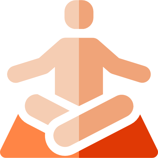 Lotus position free icon Lotus position free icon