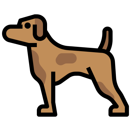 Dog Surang Lineal Color icon