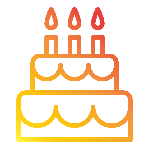 pastel de cumpleaños icono gratis