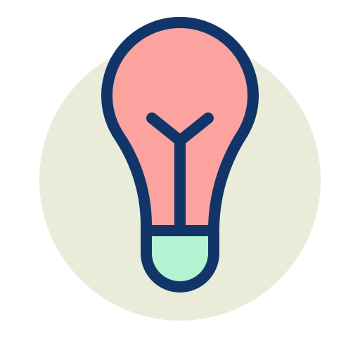 Light Bulb Generic Outline Color Icon