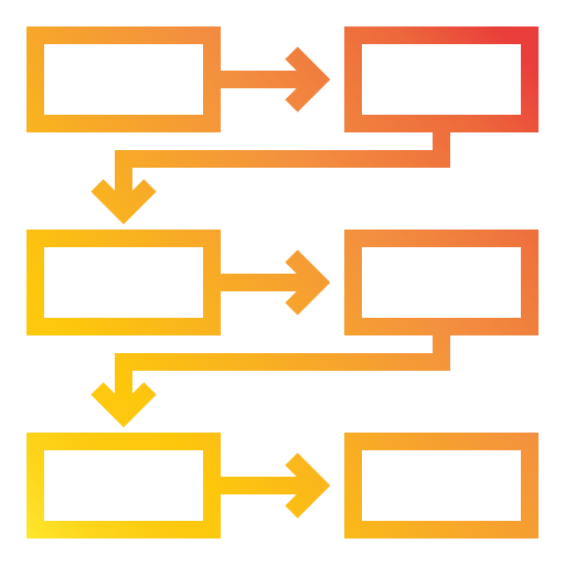 diagrama de flujo icono gratis