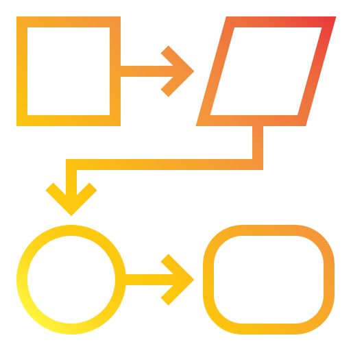 diagrama de flujo icono gratis