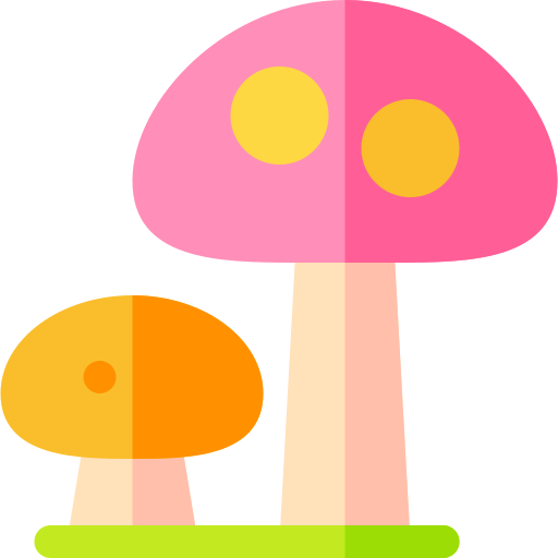 Mushroom Basic Rounded Flat icon