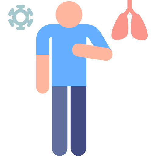 Pneumonia Pictograms Colour icon