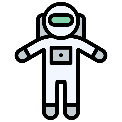 Generic Outline Color Astronaut Icon