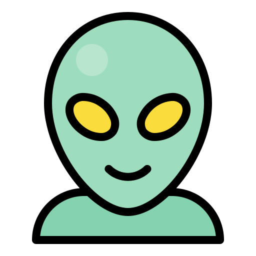 Alien Generic Outline Color Icon