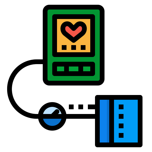 medidor de presión arterial icono gratis
