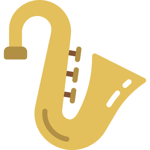 saxofón icono gratis