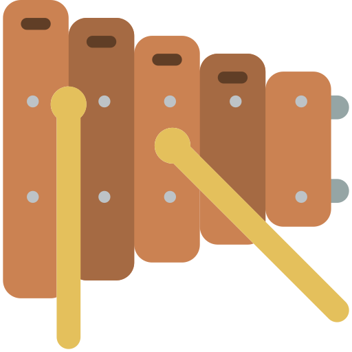 Xylophone Basic Miscellany Flat icon