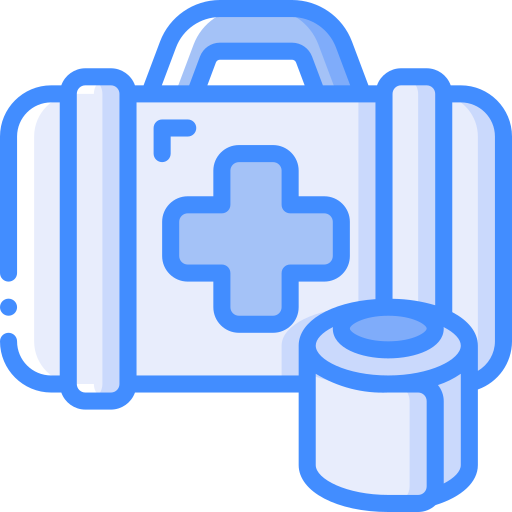 First aid icon Basic Miscellany Blue