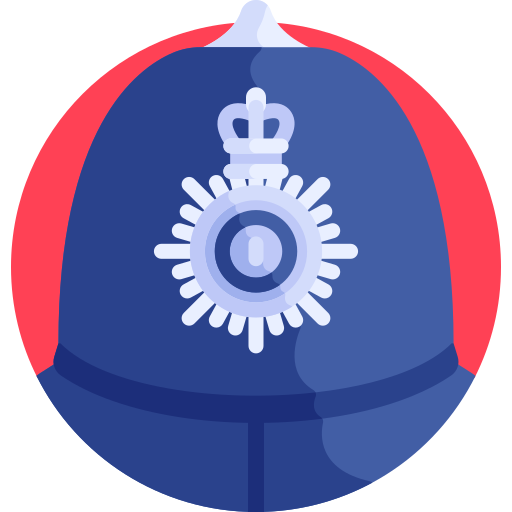 sombrero de policía icono gratis