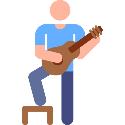 Guitar player free icon
