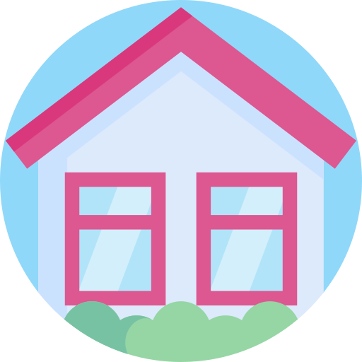 House Detailed Flat Circular Flat icon