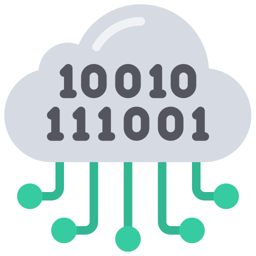 datos en la nube icono gratis