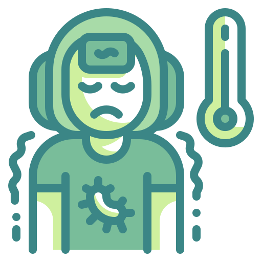 fièvre Icône gratuit