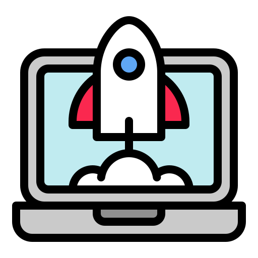 Rocket Generic Outline Color icon