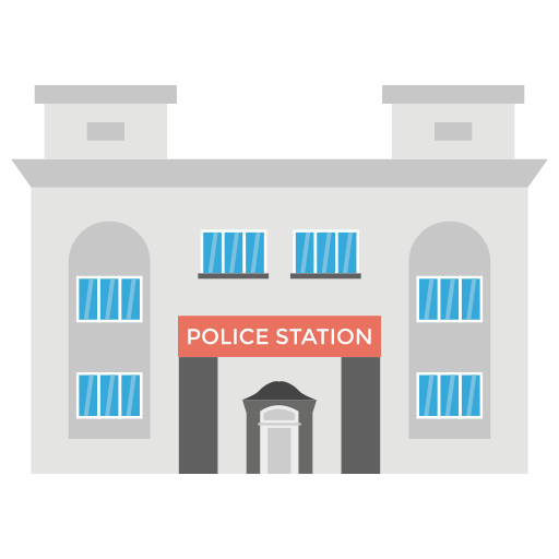 estación de policía icono gratis