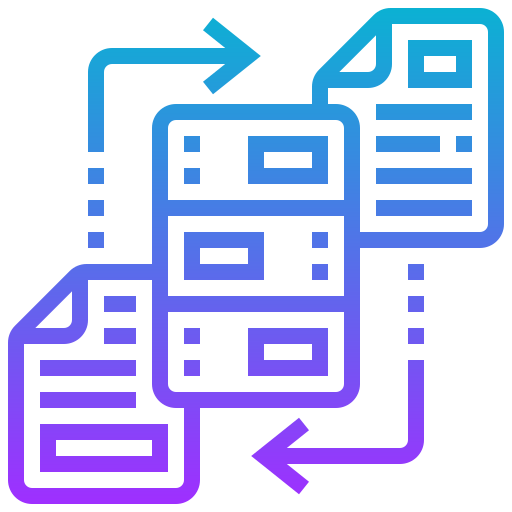 sincronización de datos icono gratis