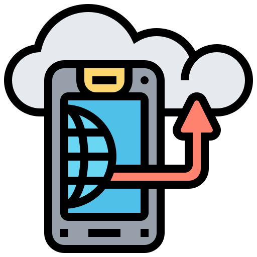 carga en la nube icono gratis
