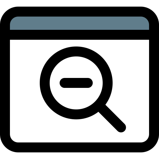 option de zoom arrière Icône gratuit