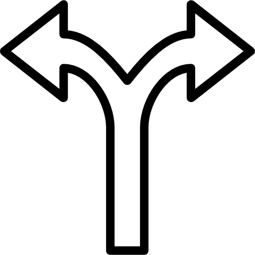 Cartoon 2 Way Arrows