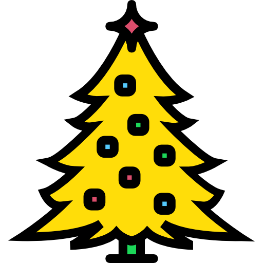 árbol de navidad icono gratis