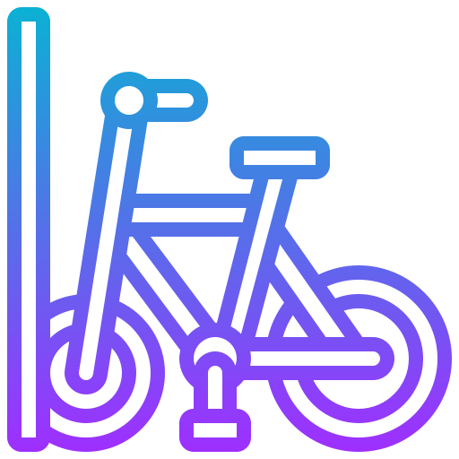 parking de bicicletas icono gratis