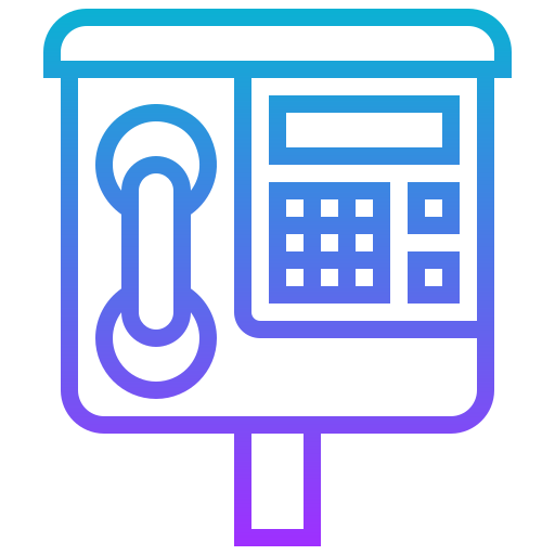 teléfono público de monedas icono gratis