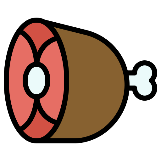 pierna de jamón icono gratis