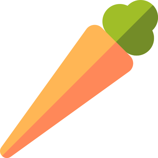 Carrot Basic Straight Flat icon