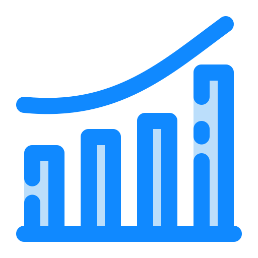 Chart Generic Blue icon