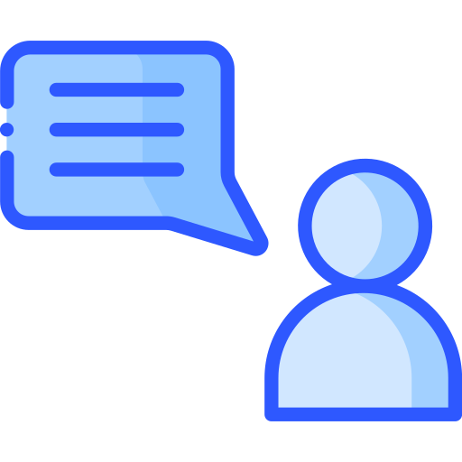 Conversation Generic Blue icon