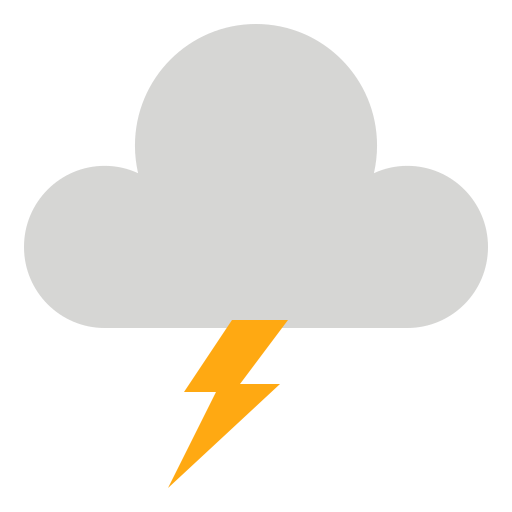 Thunderstorm Generic Flat icon