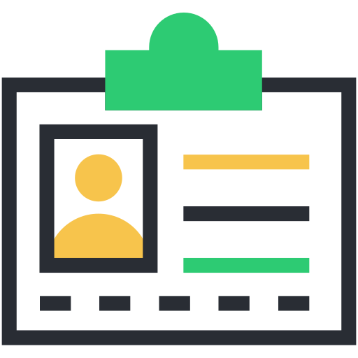 tarjeta de identificación icono gratis