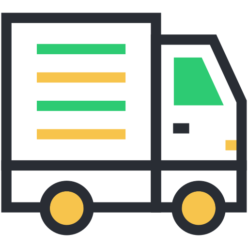 camión de reparto icono gratis