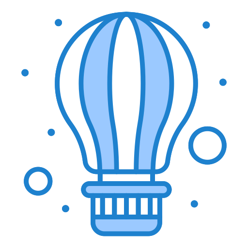 Air balloon Generic Blue icon