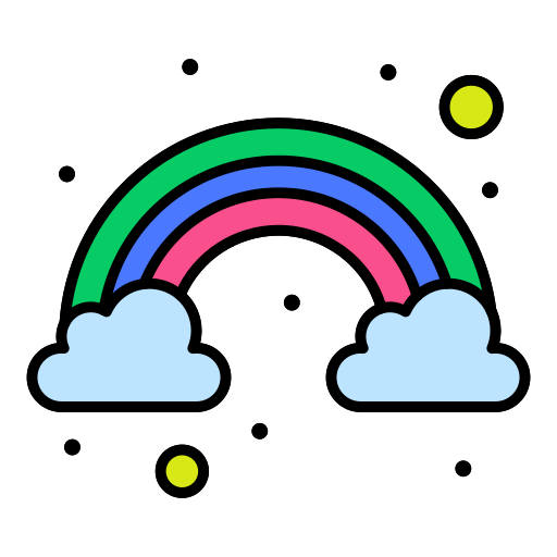 arco iris icono gratis