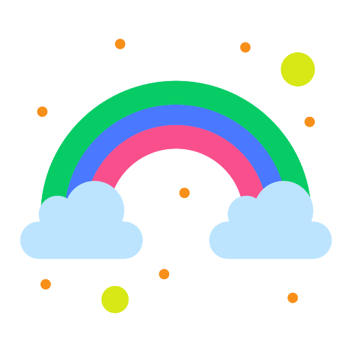 arco iris icono gratis