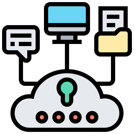 Cloud storage free icon