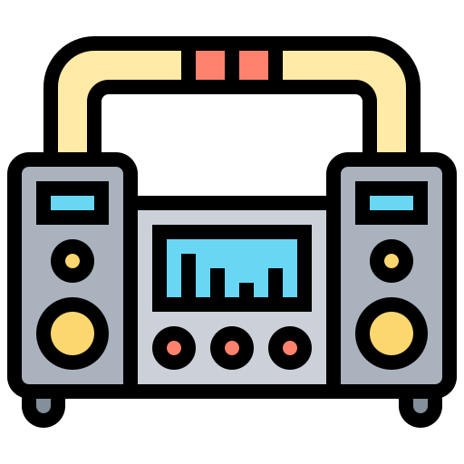 boombox icono gratis