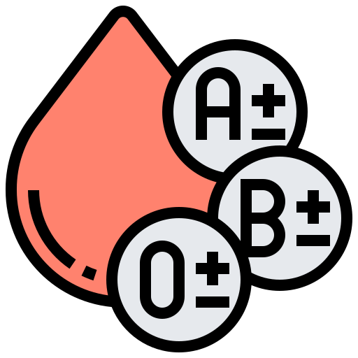 Blood Type with symbols