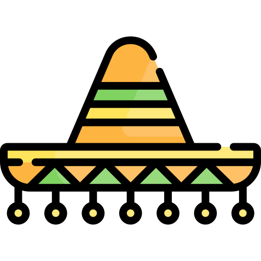 Mexican hat free icon