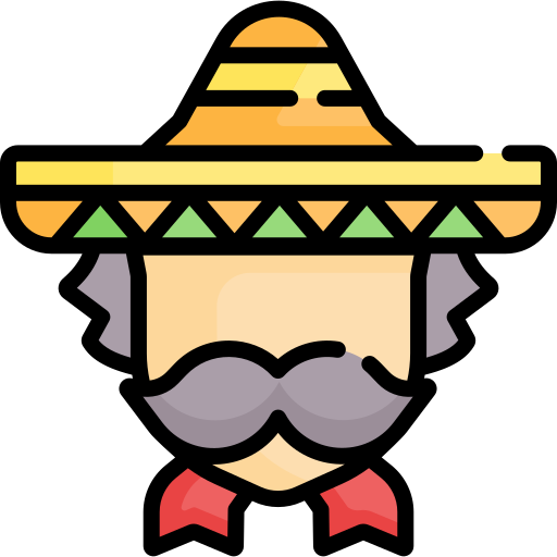 hombre mexicano icono gratis