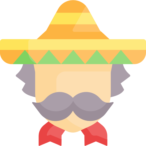 hombre mexicano icono gratis